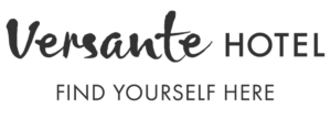 Return to Homepage Versante Hotel Logo with Tagline